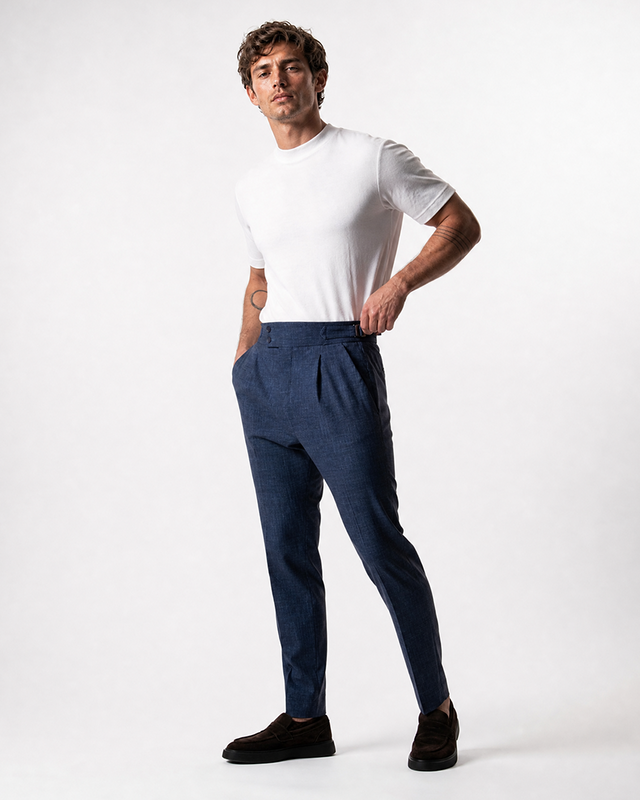 IOS PANTS italiano - BLU ACCIAIO