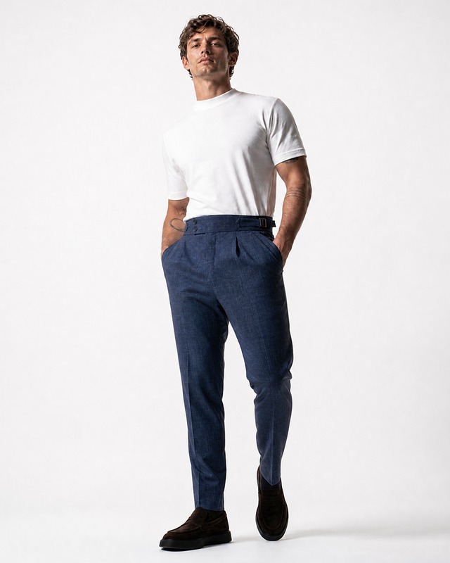 IOS PANTS italiano - BLU ACCIAIO