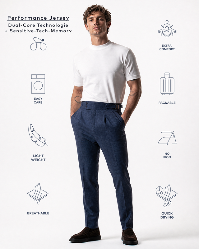 IOS PANTS italiano - BLU ACCIAIO