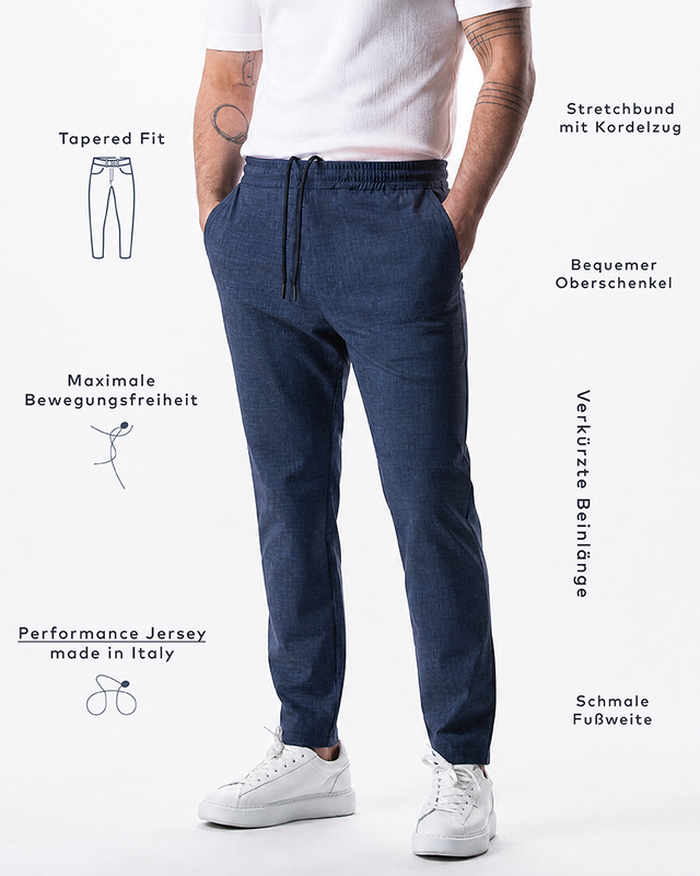 IOS PANTS easy - STEEL BLUE