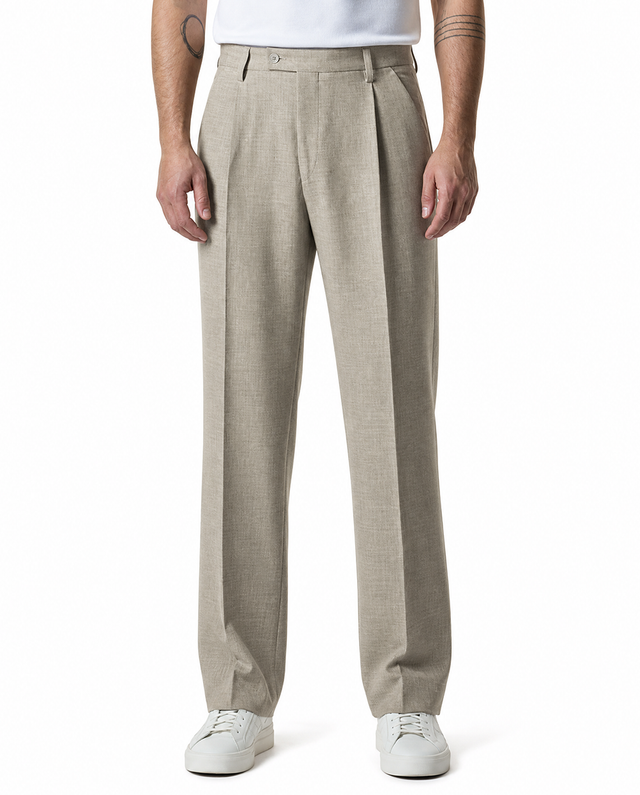 IOS PANTS relaxed - BEIGE MEL.