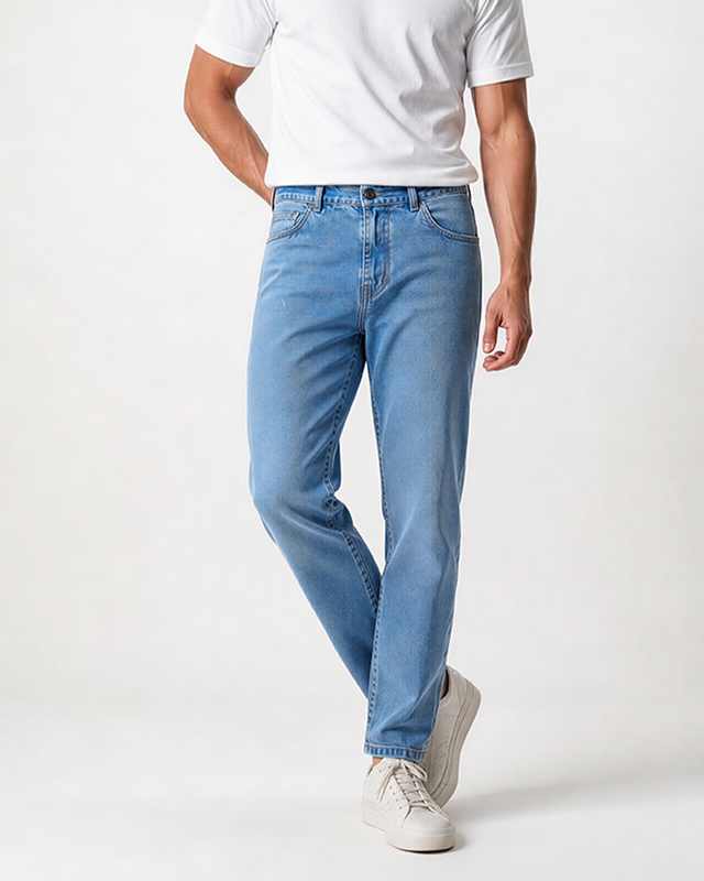 IOS JEANS -  LIGHT BLUE STONE WASH