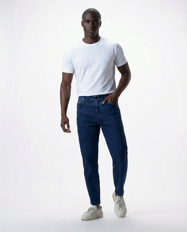 IOS JEANS - MID BLUE STONE WASH