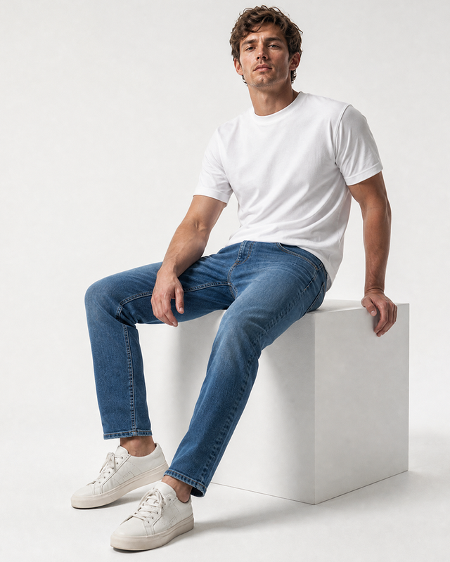 IOS JEANS 7300 - MID BLUE - SECOND CHOICE
