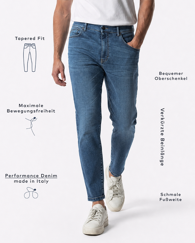 IOS JEANS 7300 - MID BLUE - SECOND CHOICE