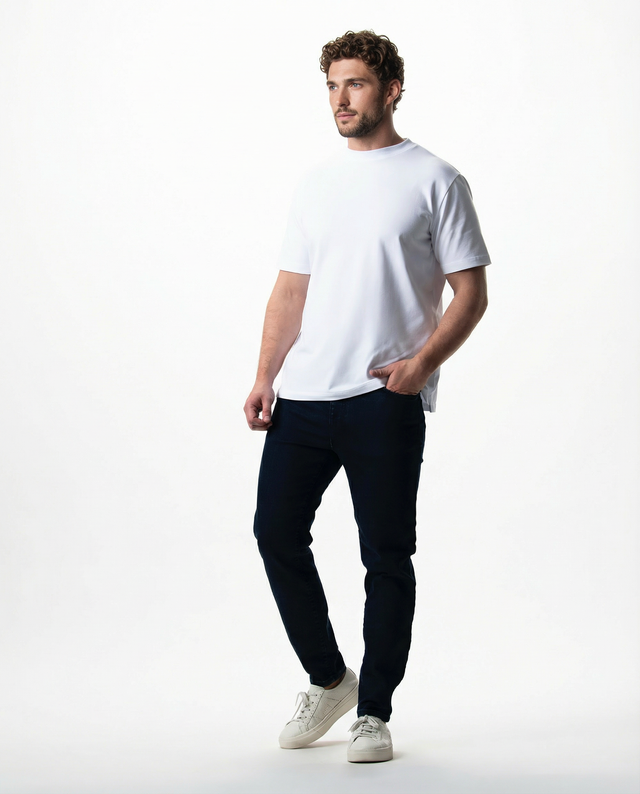 IOS JEANS - DARK BLUE CLEAN WASH