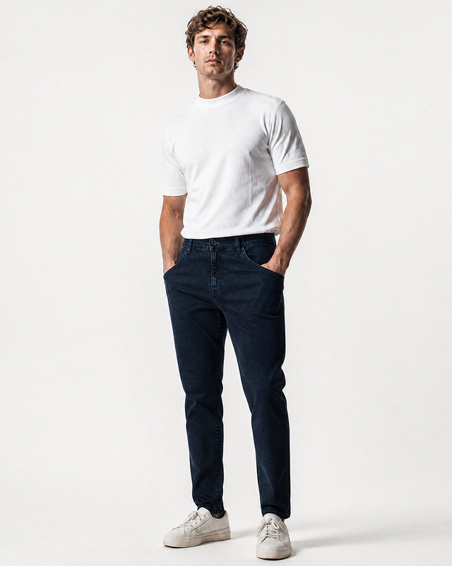 IOS JEANS - DARK BLUE CLEAN WASH