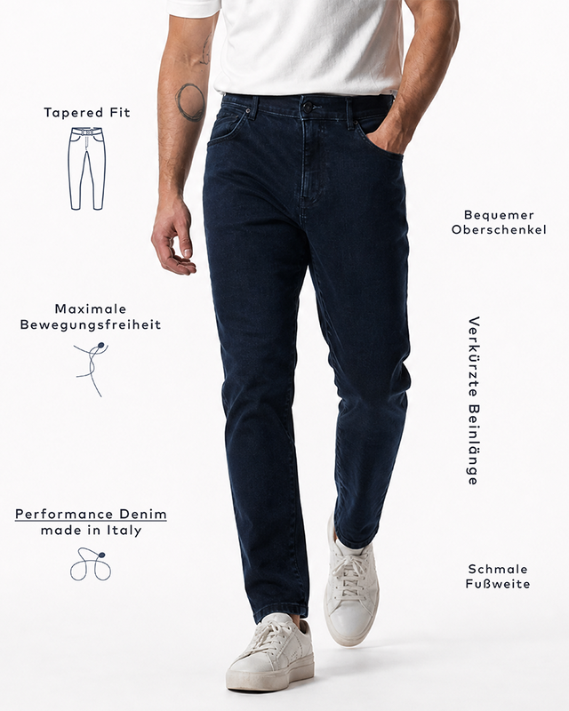 IOS JEANS - DARK BLUE CLEAN WASH