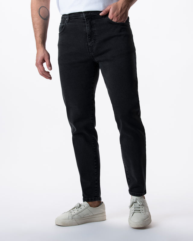 IOS JEANS - DARK GRAY STONE WASH