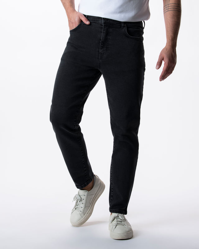 IOS JEANS - DARK GREY STONE WASH
