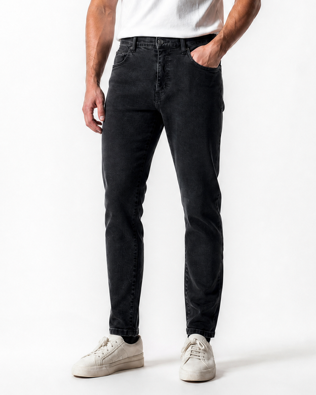 IOS JEANS - DARK GRAY STONE WASH