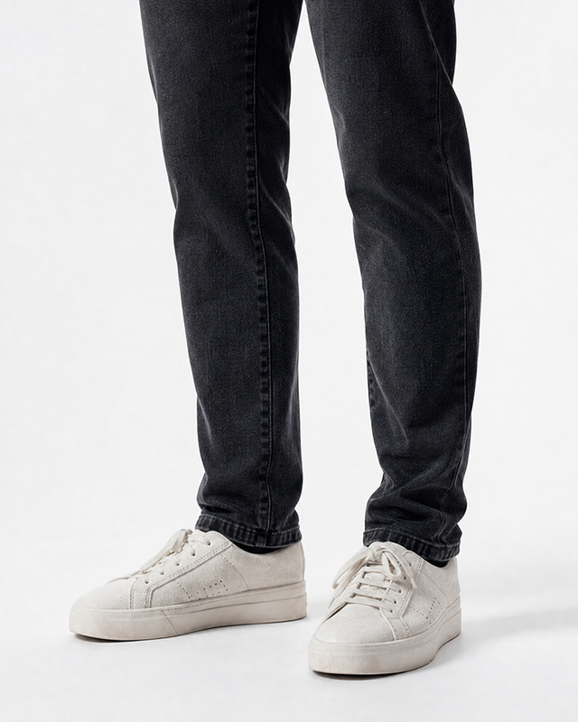 IOS JEANS - DARK GREY STONE WASH
