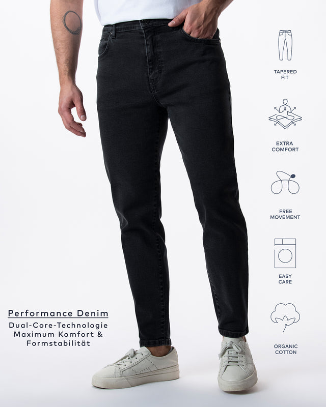 IOS JEANS - DARK GRAY STONE WASH