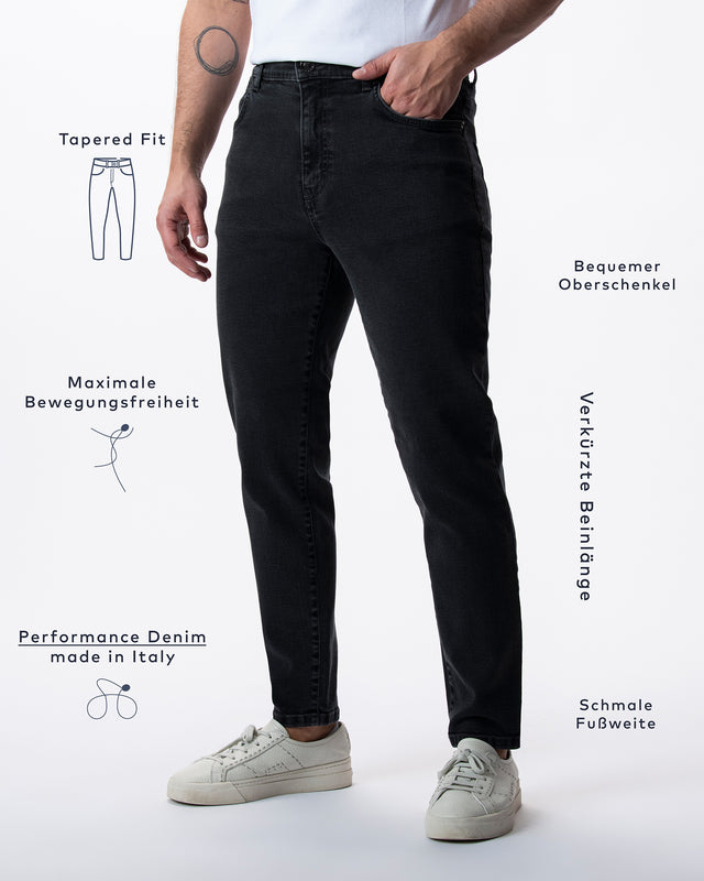 IOS JEANS - DARK GRAY STONE WASH