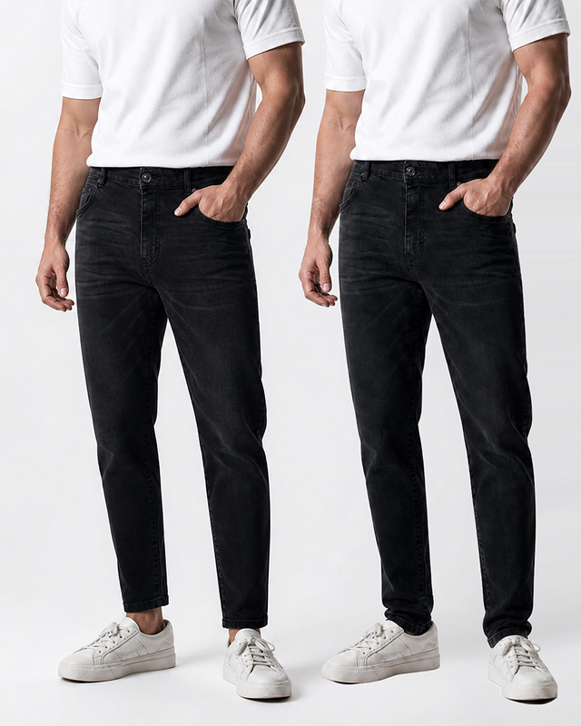 IOS JEANS - DARK GREY USED