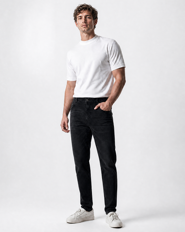 IOS JEANS - DARK GREY USED