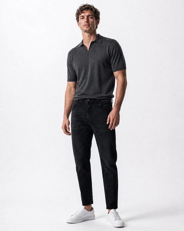 IOS JEANS - DARK GREY USED