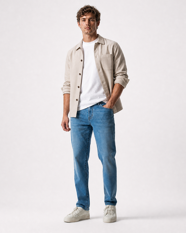 IOS JEANS straight - MID BLUE USED secret