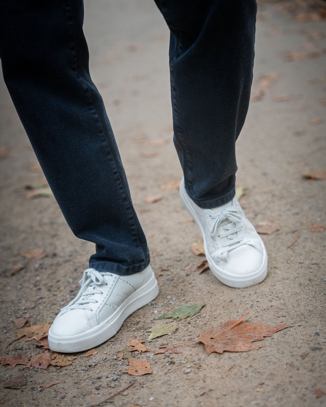 IOS JEANS straight - DARK GREY STONE WASH