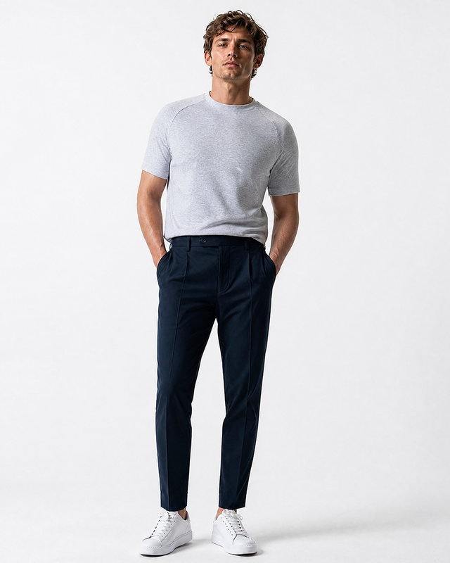 IOS T-SHIRT - LIGHT GRAY MELANGE