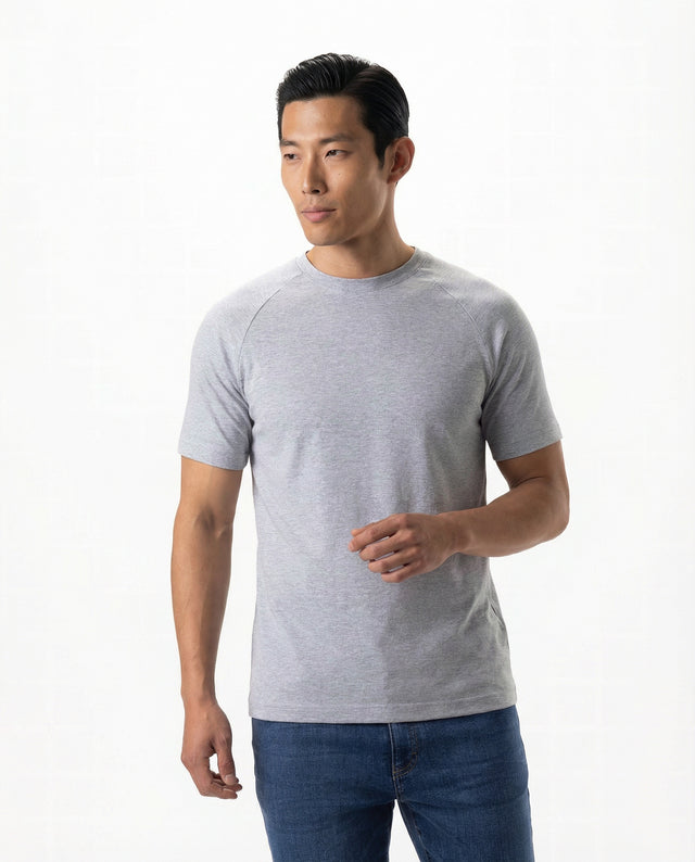IOS T-SHIRT - LIGHT GREY MELANGE