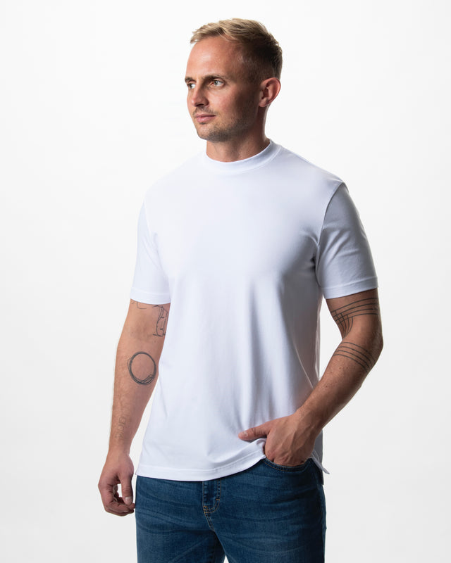 IOS T-SHIRT hoge hals - WIT