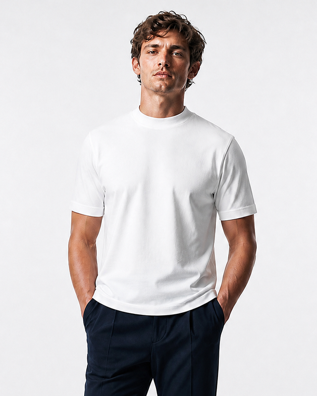IOS T-SHIRT high neck - WHITE