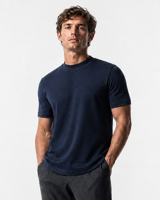 IOS T-SHIRT high neck - NAVY