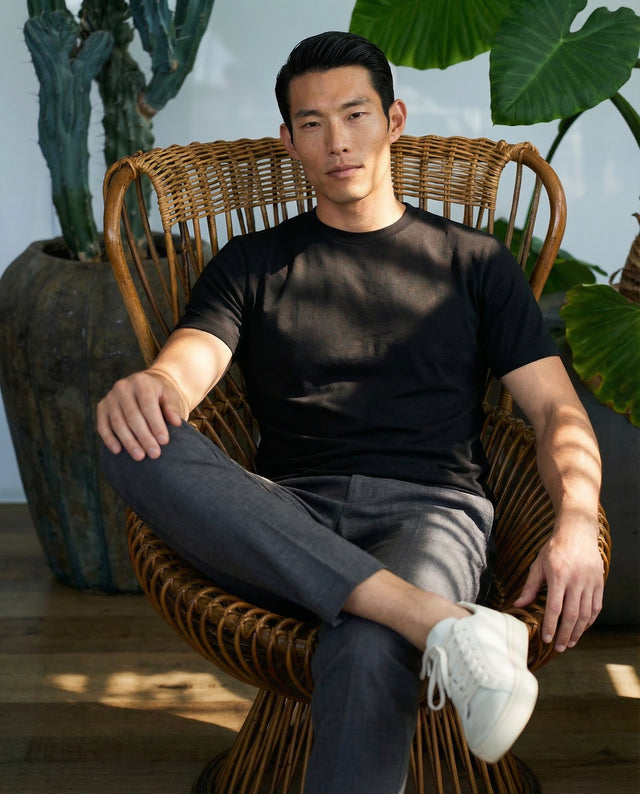 IOS T-SHIRT high neck - BLACK