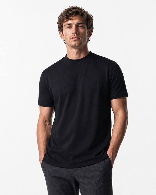 IOS T-SHIRT high neck - BLACK