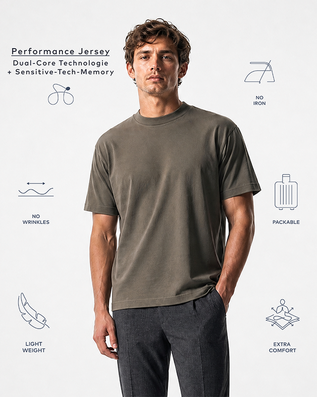 IOS T-SHIRT oversized - OLIVE