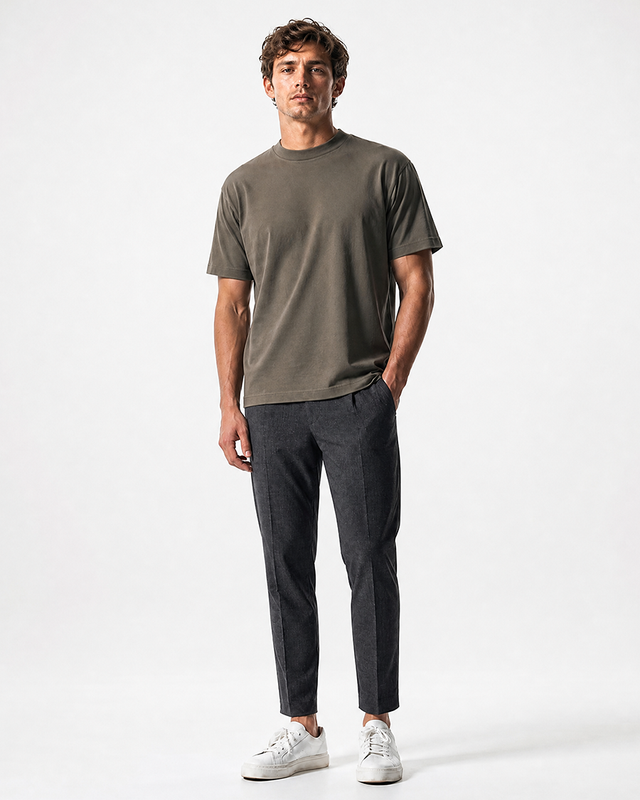 IOS T-SHIRT oversized - OLIVE