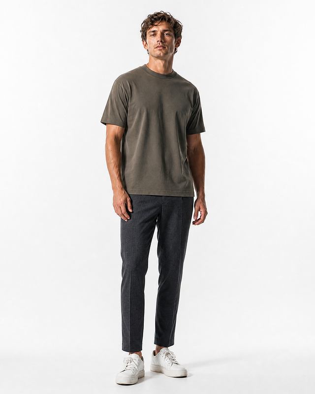 IOS T-SHIRT oversized - OLIVE