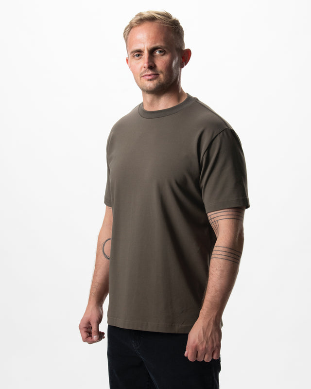 IOS T-SHIRT oversized - OLIVE