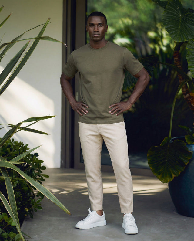 IOS T-SHIRT oversized - OLIVE