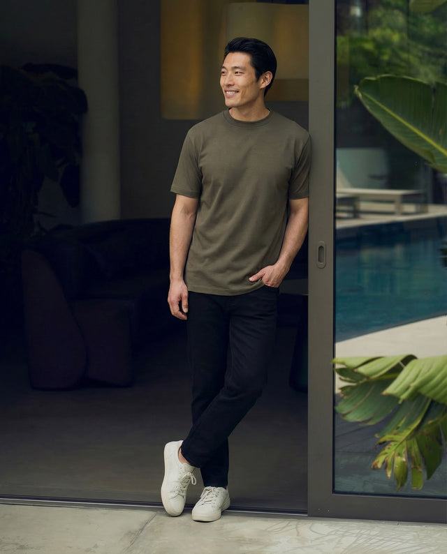 IOS T-SHIRT oversized - OLIVE