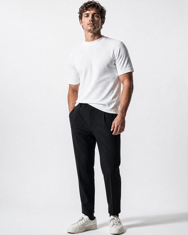 IOS KNITTED T-SHIRT - IVORY