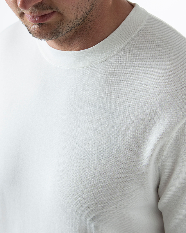 IOS KNITTED T-SHIRT - IVORY