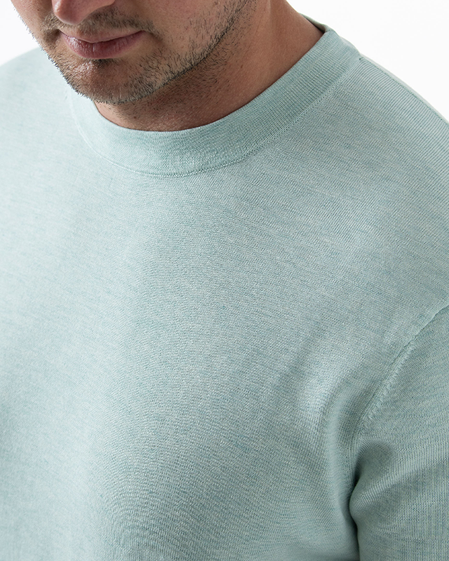 IOS KNITTED T-SHIRT - MINT