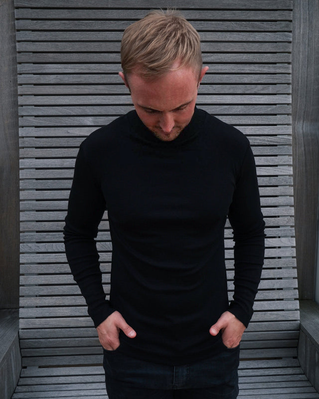 IOS TURTLE merino - BLACK