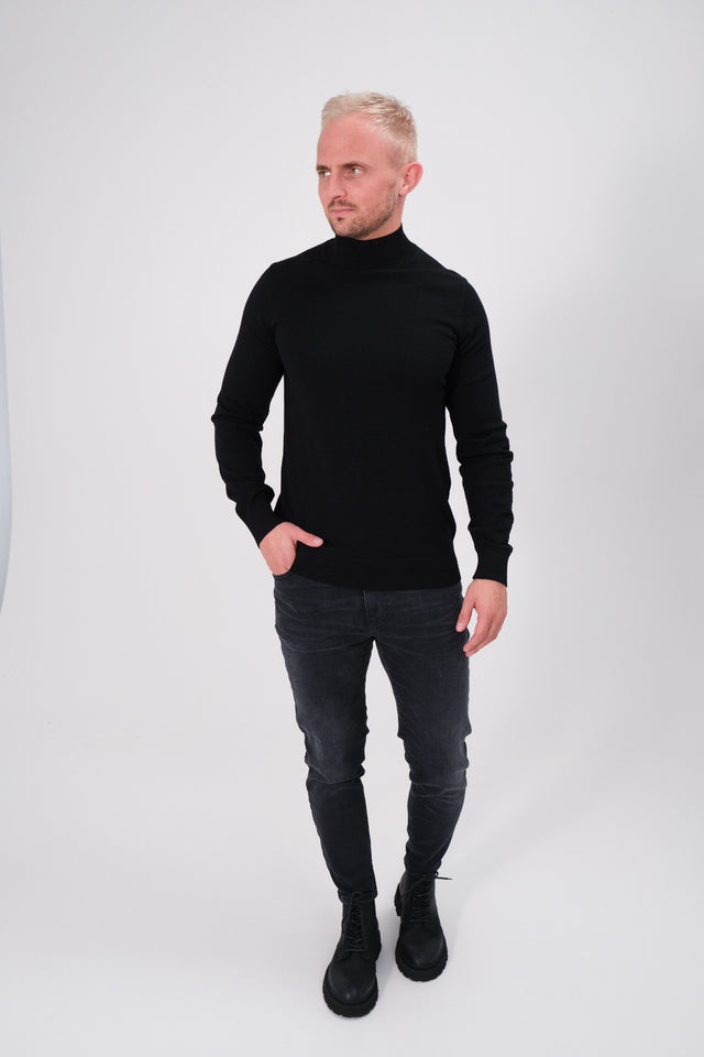 IOS TURTLE merino -  BLACK