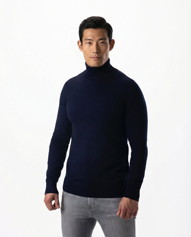 IOS TURTLE merino - NAVY MEL.