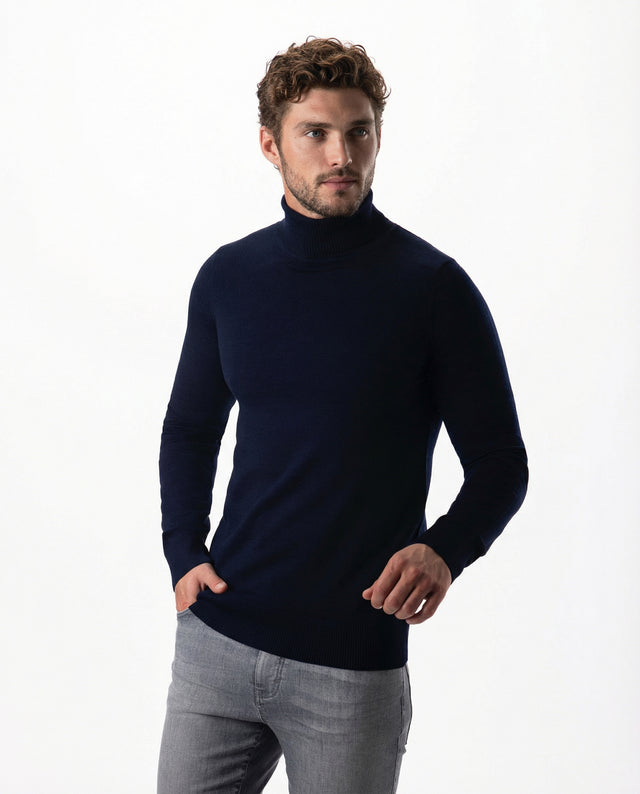 IOS TURTLE merino - NAVY MEL.