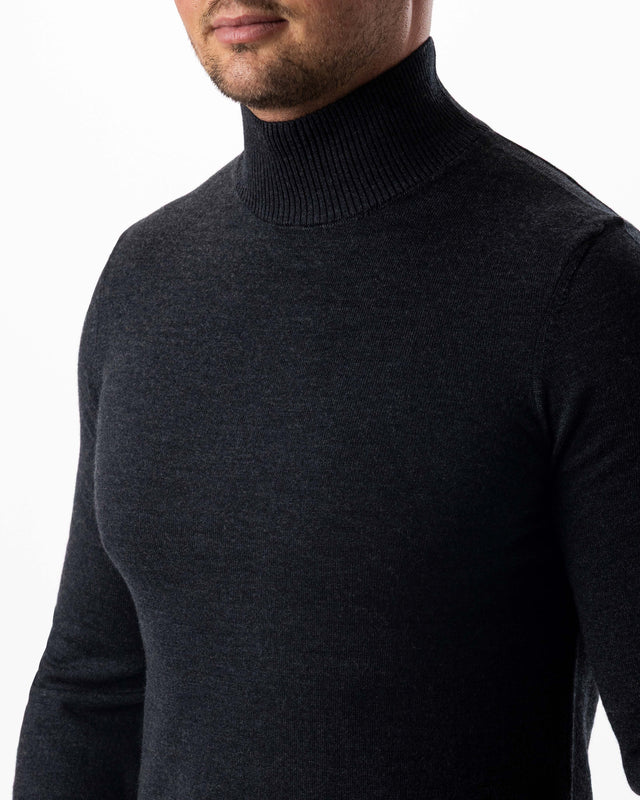 IOS TURTLE merino - DARK GREY MEL.