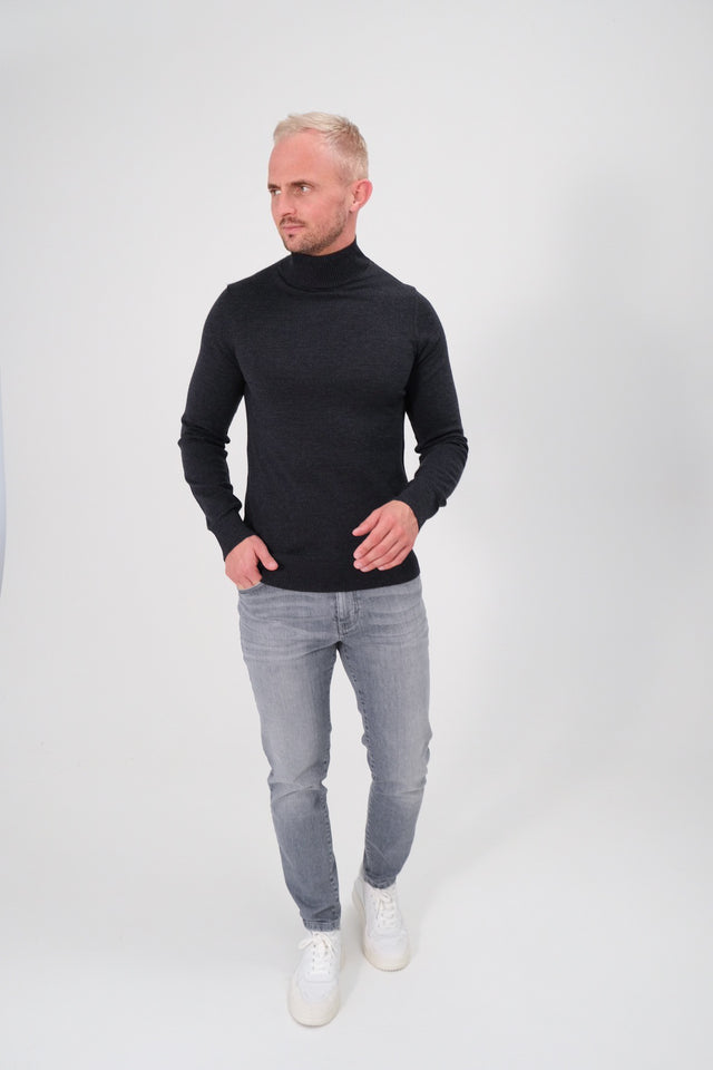 IOS TURTLE merino - DARK GREY MEL.