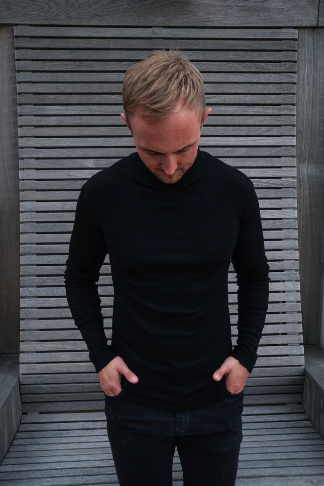 IOS TURTLE merino -  BLACK