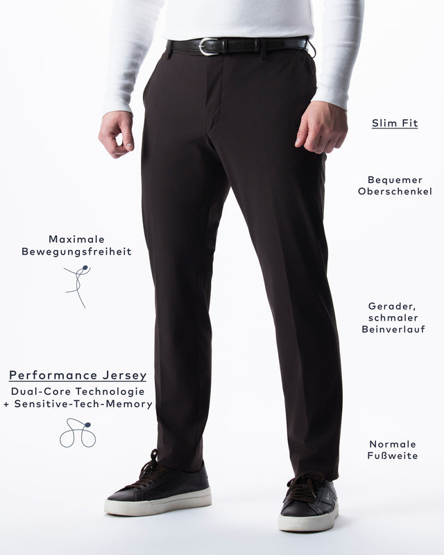 IOS PANTS classic - BROWN