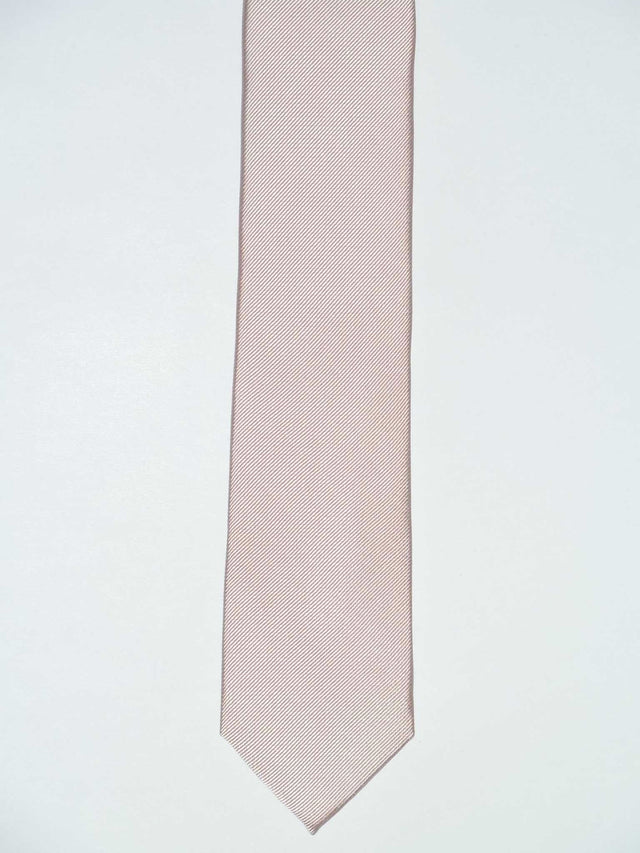 Tie 100% silk 6cm slim ribs old rose (nude color)