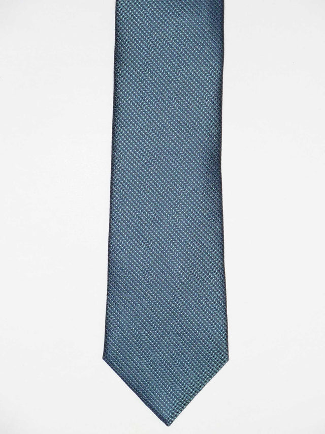 Krawatte 100% Seide 7.5cm, Minimalstruktur Mint