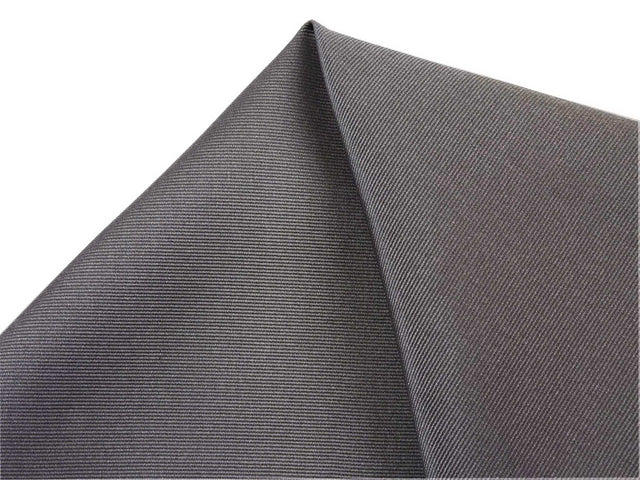 Pocket square 100% silk 30x30cm twill gray